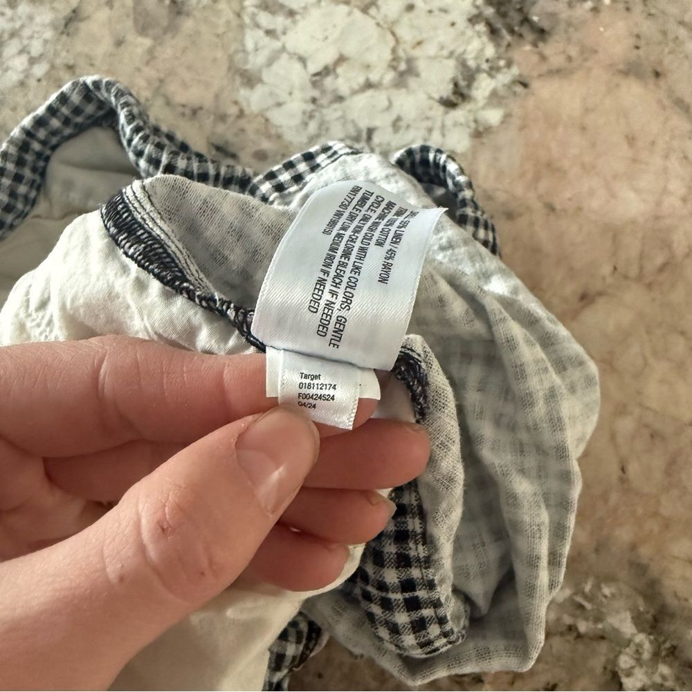 A New Day Black White Gingham Pull On Shorts Size Large - Picture 7 of 7